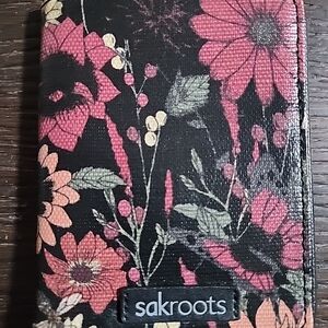 Sakroots "Graphite In Bloom" Passport Cover